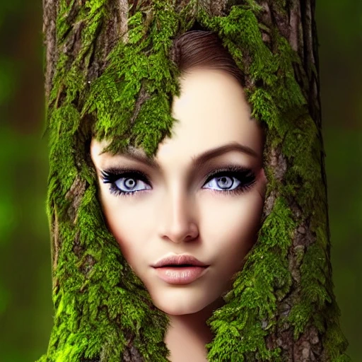 woman elfe, perfect face, perfect eyes ,noble,in forest, fantasy
