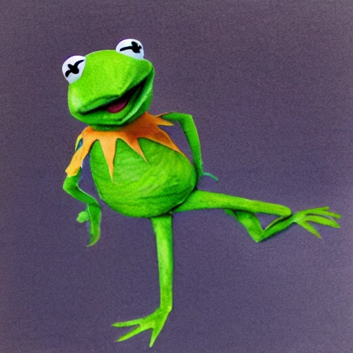 kermit the frog, 3D, Water Color, 8k, photorealistic