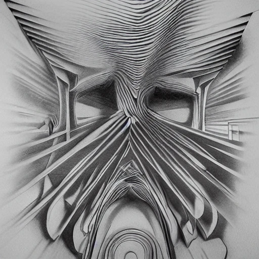 3d Pencil Sketch Trippy Arthubai 6796