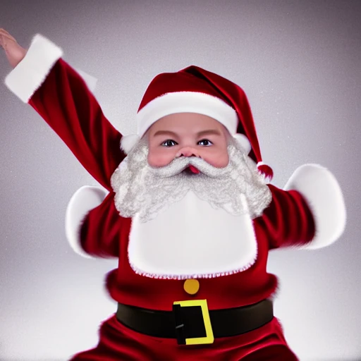 ultra realistic photography portrait of a combination of [[[Santa Claus]]] as a cute chubby baby, chubby cheeks, wearing  baggy bib and diapers,  professional, 8k looking into camera, Digital Art, Concept Art, Close-up, HD, Beautiful Lighting, Sad, Octane Render

