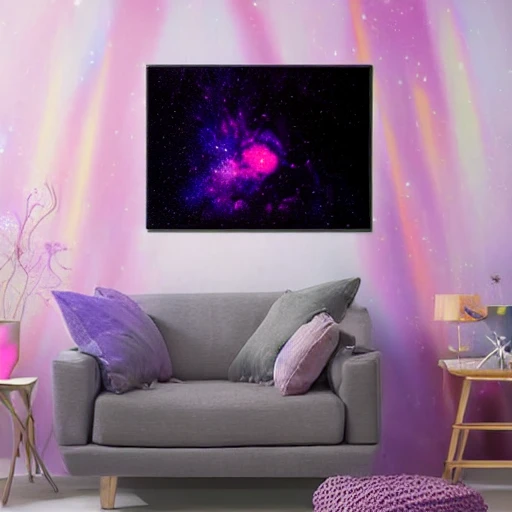 gay galaxy, stars pink sky, purple clouds art by greg rutkowski , Trippy, 4k highly detailed rainbows in Milky Way, outer space