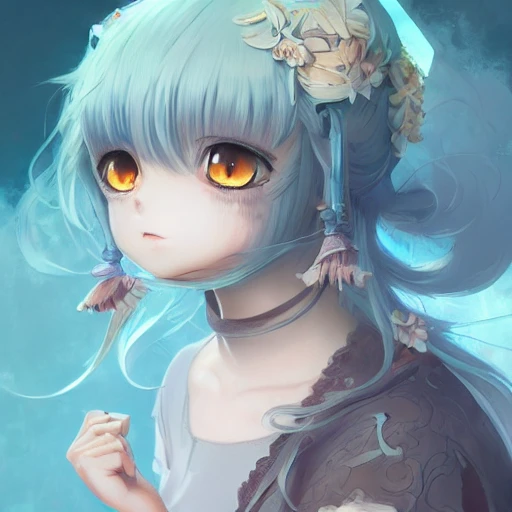 nekopara fantatically detailed eyes antiquity anime style art cute vibrant detailed neko dress portrait shinkai makoto Studio ghibli studio key hedeaki anno Sakimichan Stanley Artgerm Lau Rossdraws James Jean Marc Simonetti elegant highly detailed digital painting artstation pixiv bangs watery eyes