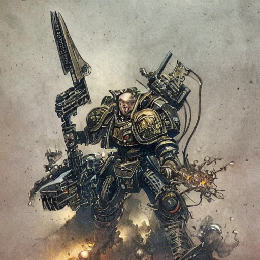 design only warhammer 40.000 retro future art gothic designs borders lines decorations space machine thunder electricity. muted colors. by jean - baptiste monge, no text, no logo