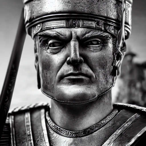 movie still, donald trump as a detailed roman legionary!!, roman legionnaire soldier, rome, roman legionnaire, elder scrolls, lens blur, detailed face, cinematic lighting, ray tracing, long lens, shallow depth of field, bokeh, anamorphic lens flare, 8 k, hyper detailed, 3 5 mm film grain