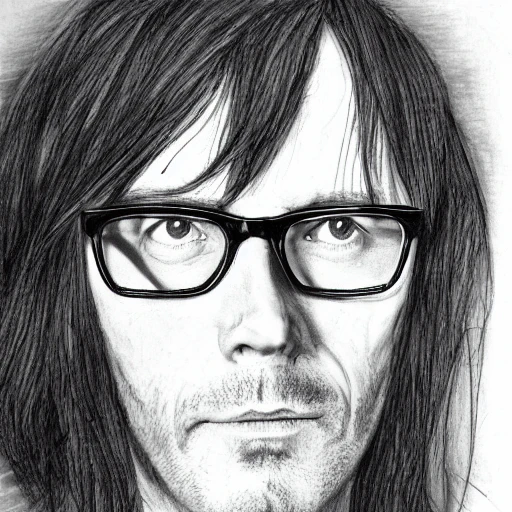 Jarvis cocker, Pencil Sketch, waifu