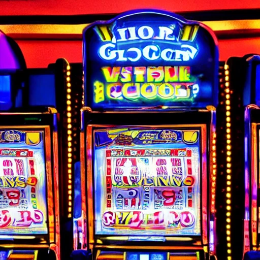 Glove on top of the Slot machine