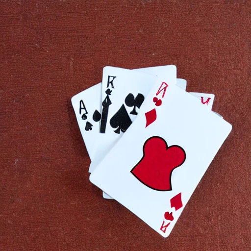 Playing card with "glove" picture on it