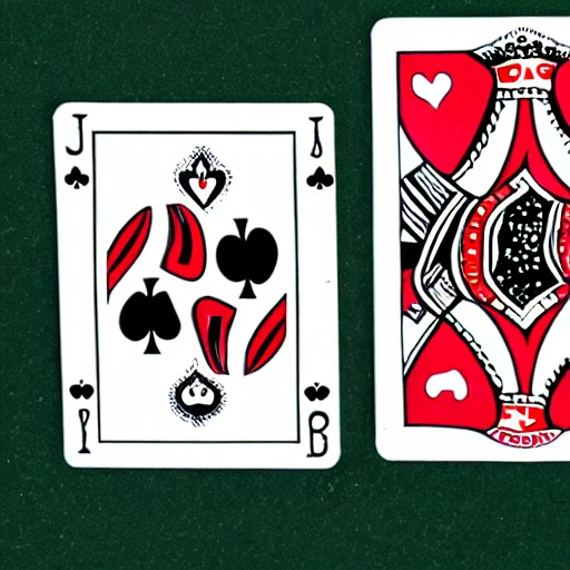 "glove" picture on top of the playing card, Cartoon