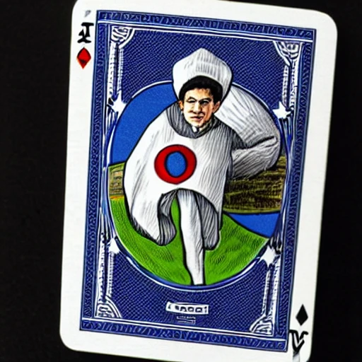 glove on top of the playing card, Netanyahu 