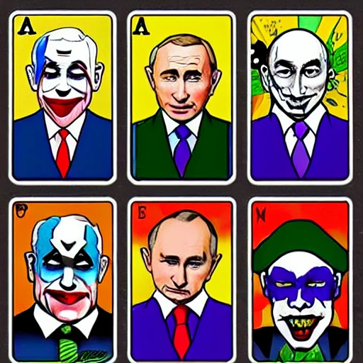 Joker, Netanyahu, Putin, solitaire 
 , Trippy