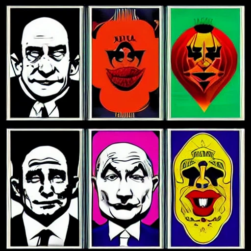 Joker, Netanyahu, Putin, solitaire 
 , Trippy