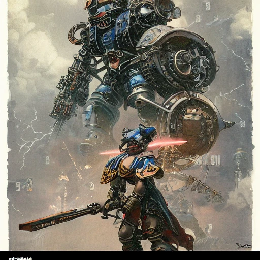 design only warhammer 40.000 retro future art gothic designs borders lines decorations space machine storm electricity. muted colors. by jean - baptiste monge, no text, no logo