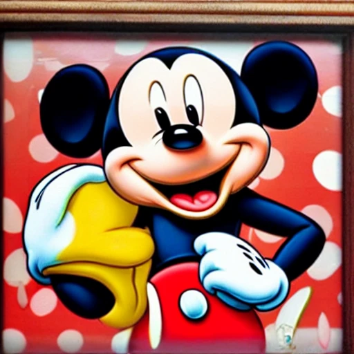 Money lover greedy Mickey Mouse