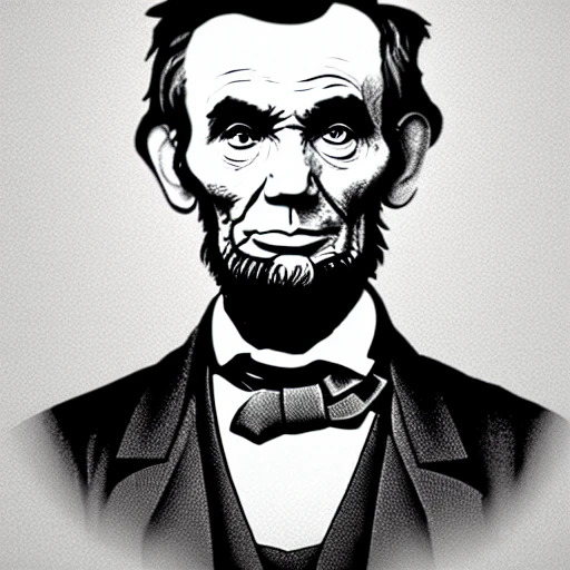 abe lincoln, hyper realistic, 3D