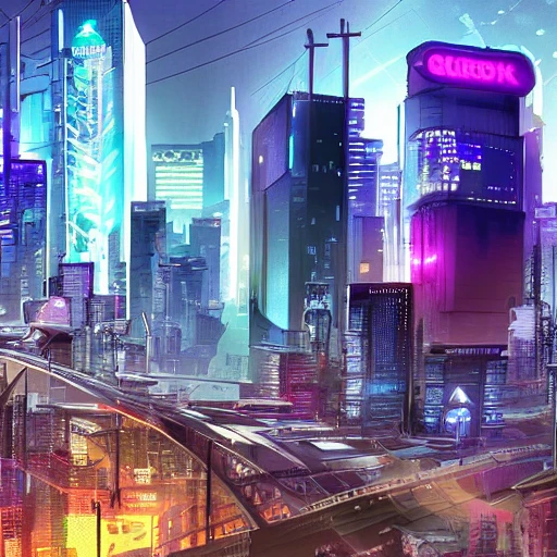 cyberpunk city