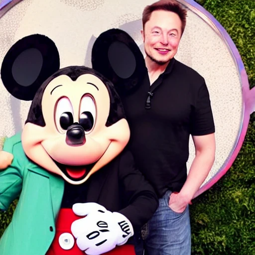 Elon Musk has Mickey Mouse ear