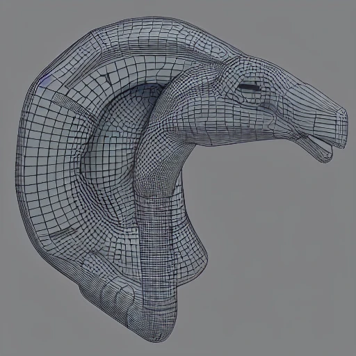 Mechanical structure，A beautiful bird, 3D