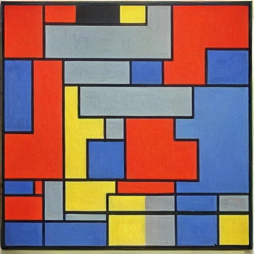 New York City 1, Piet Mondrian