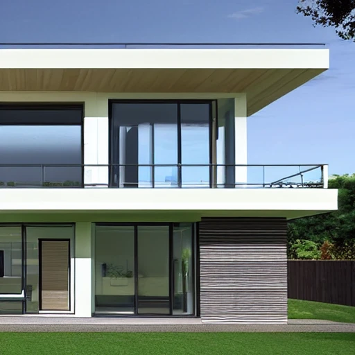 a modern house architecture blueprint 