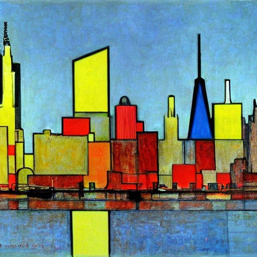 new york city 1, by mondrian