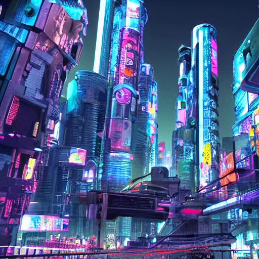 cyberpunk city