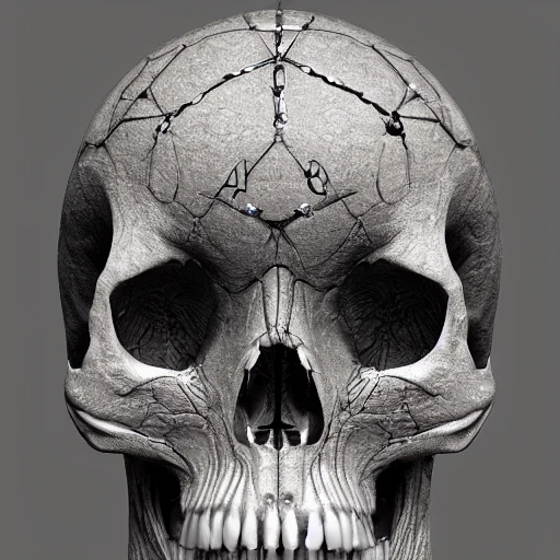 A = (bh )/2, CGI, Concept Art, Digital Art, Surrealist, alien great skull biological, anatomical, very highly detailed | a^2 + b^2 = c^2 , Detailed and Intricate, Surrealist CGI, Digital Art, Hard Edge Painting, Very highly detailed