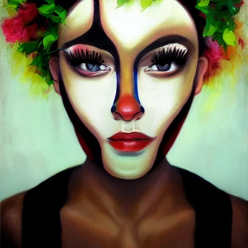 face oil-painting 