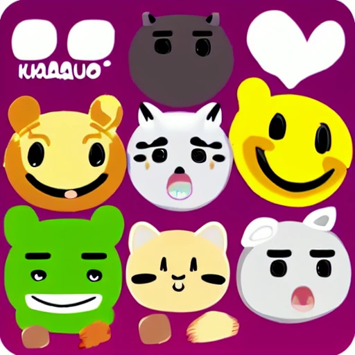 kakao emoticon, cute and adorable, character, animal, Cartoon