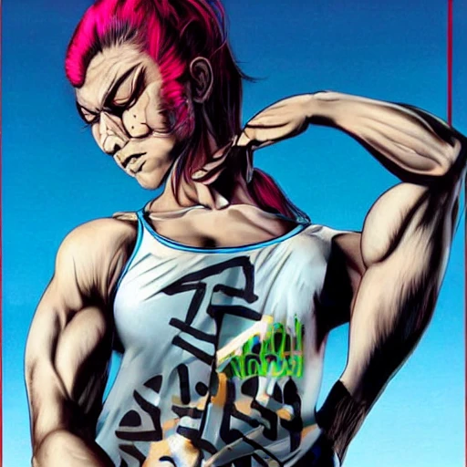 ((kugisaki nobara wearing fitness outfit)), Jason Edmiston, Martin Deschambault, Jane Newland, Bernard Aubertin

Negative prompt: lowres, bad anatomy, muscular, huge tits, deformed, mutation, extra lymbs, deformed fingers, deformed hands, text, error, missing fingers, extra digit, fewer digits, cropped, worst quality, low quality, normal quality, jpeg artifacts, blurry