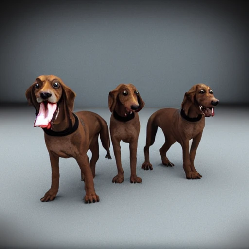 hounds from hell, 3D