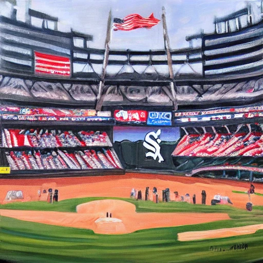 White Sox World Series , Oil Painting