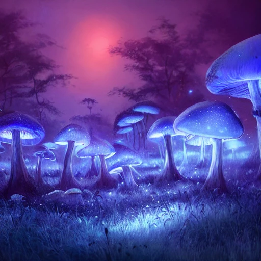 sexy witch concept art painting of a fantasy mushroom fungal lan ...