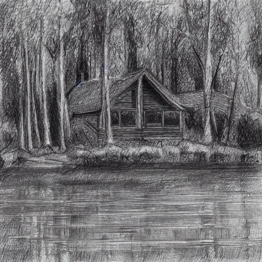 Forest In Pencil Drawing by Agatha Ya Sokolova  Artmajeur
