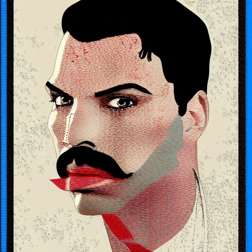 Freddie Mercury By Jeremy Manni Intricate Details Face Portr Arthubai 8765