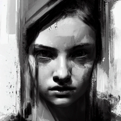 Professional painting of a teen mugshot by Jeremy Mann, Rutkowsk ...