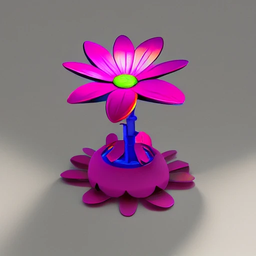 Robotic flower, 3D