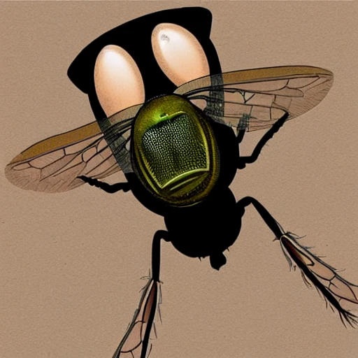 illustration, THE FLY, télépod, Jeff Goldblum