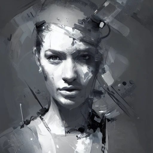 Professional Painting Of A Combat Nurse, By Jeremy Mann, Rutkows 