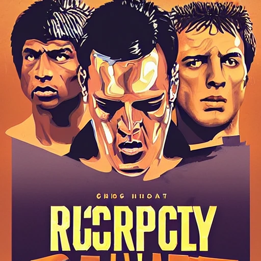 high quality ILLUSTRATION, ROCKY, movie