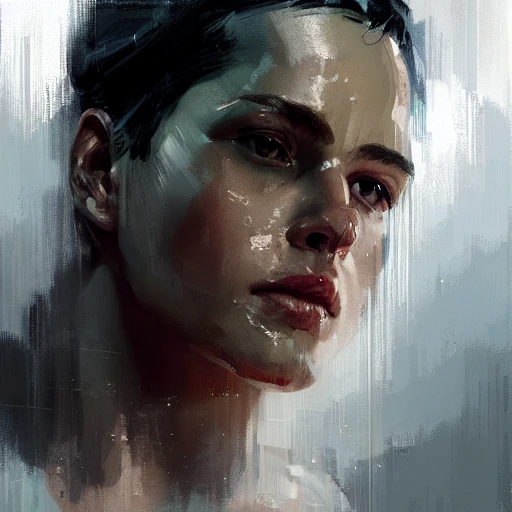 Professional painting of android by Jeremy Mann, Rutkowski, and ...