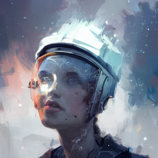 Professional painting of space colonization by Jeremy Mann, Rutk ...