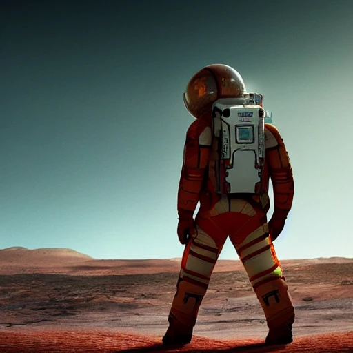 illustration, The Martian, movie, very fine detailed, 8K resolution, cinematic light
