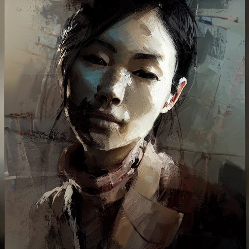 Professional painting of a Japanese doctor by Jeremy Mann, Rutko ...