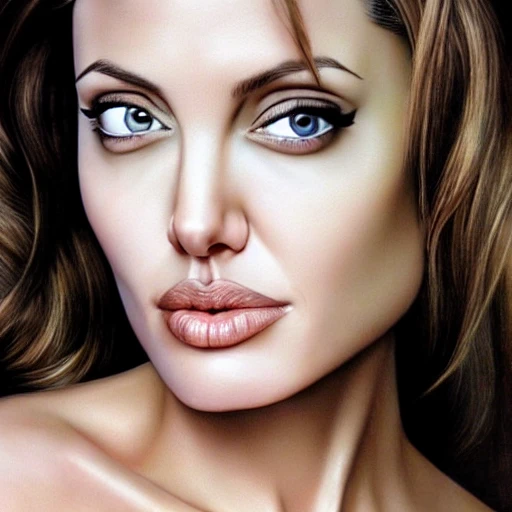 Angelina Jolie portrait, full body, view, ultra realistic perfect eyes, perfect face, perfect nose, nasty lips, perfect body,  HDR, ultra detailed , 
