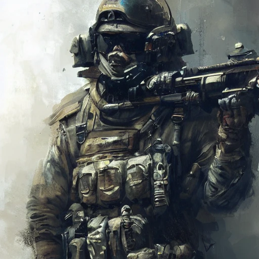 Professional Painting Of Special Forces, By Jeremy Mann, Rutkows 