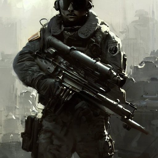 Professional painting of special forces, by Jeremy Mann, Rutkows ...