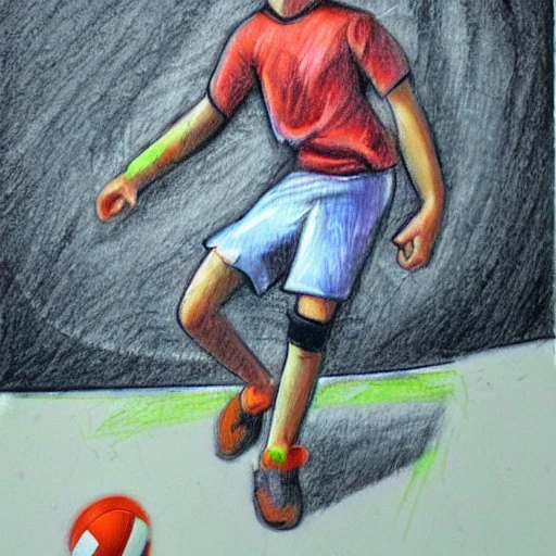 fashion boy playing volleyball, Trippy, Pencil Sketch, Oil Painting, Cartoon, Cartoon
