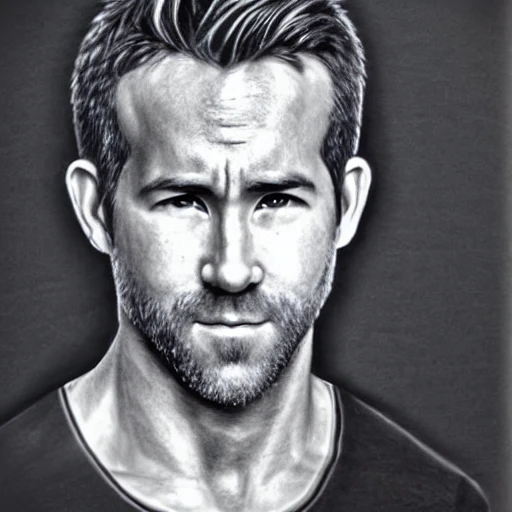 Ryan Reynolds photo, full body, view, ultra realistic perfect eyes, perfect face, perfect nose, perfect body, HDR, ultra detailed , pencil sketch