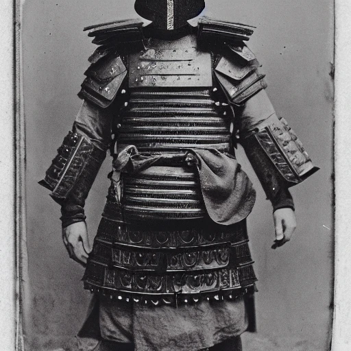 daguerreotype of samurai hitler in full battle armor