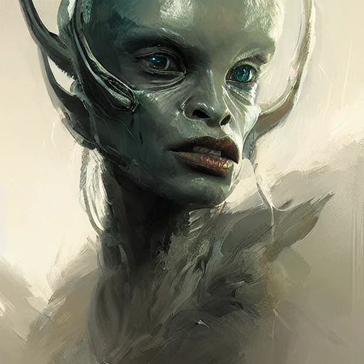Professional portrait of a alien beastlike creatures, by Jeremy ...